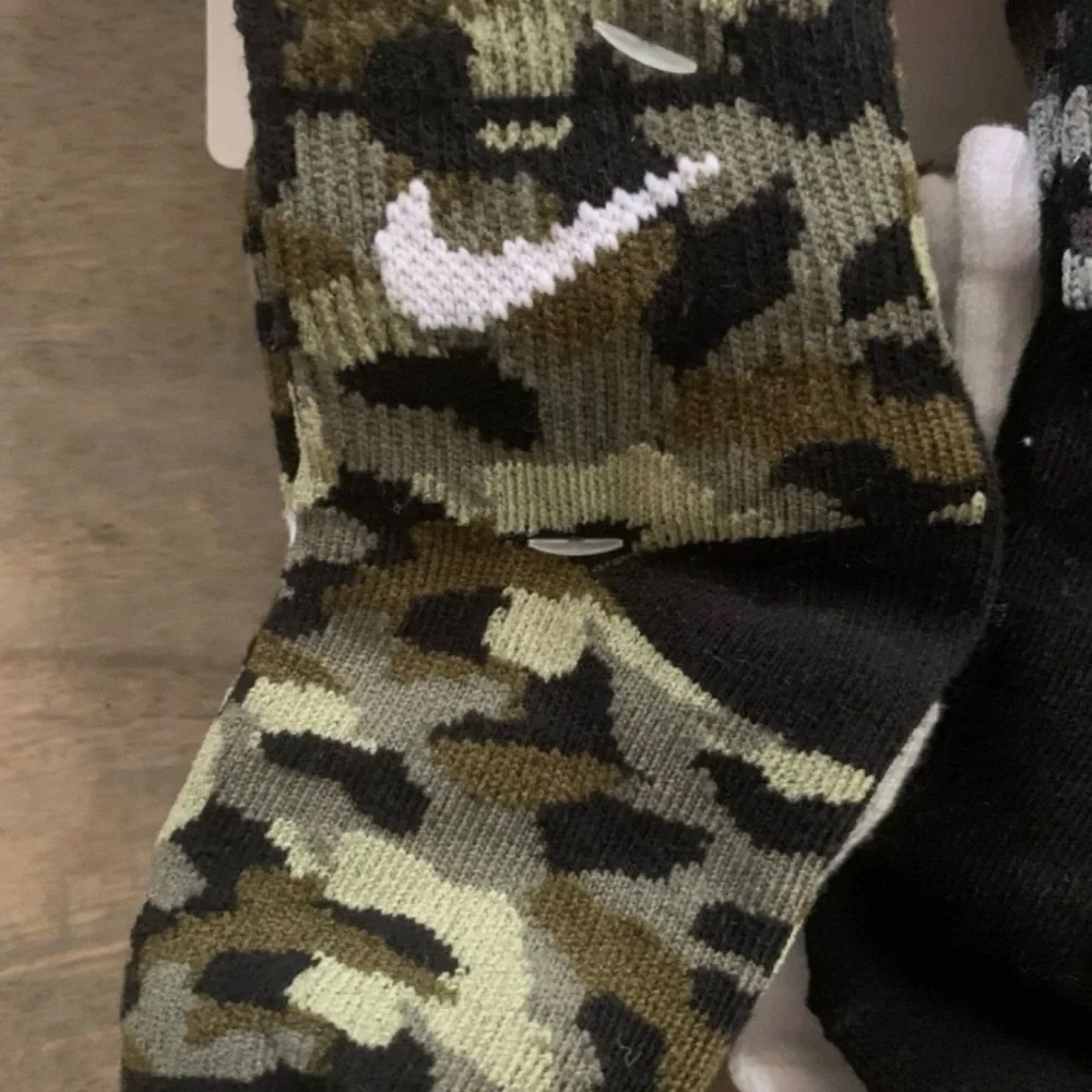 Nike Camo and Solid Infant Socks 6-Pack
